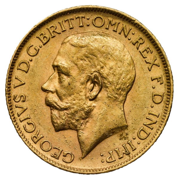his13g5_1913_george_v_sovereign_obv King George V Gold Coin