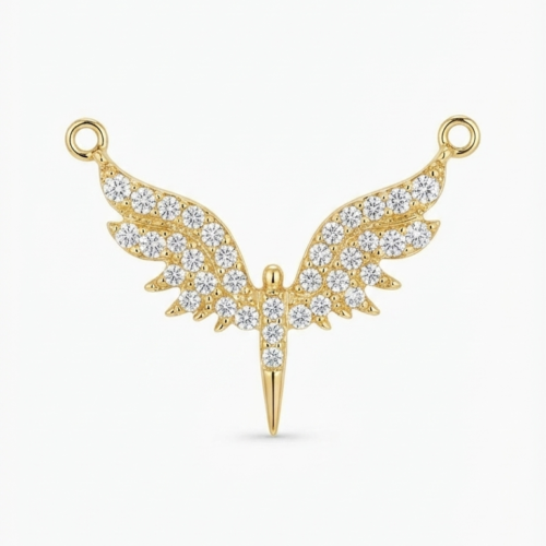 1789711607470 (1) Angel Pendant studded with American Diamonds